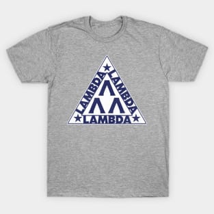 LAMBDA LAMBDA LAMBDA Triangle Symbol T-Shirt